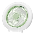 Nabíjací stolný ventilátor 4W/5V 1200 mAh biely