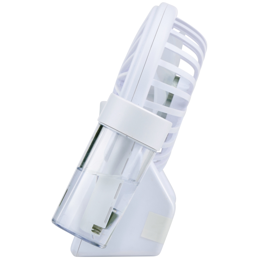 Nabíjací stolný ventilátor s funkciou hmly 3,7V 1200 mAh