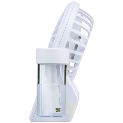 Nabíjací stolný ventilátor s funkciou hmly 3,7V 1200 mAh