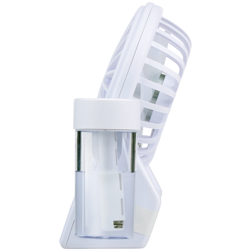 Nabíjací stolný ventilátor s funkciou hmly 3,7V 1200 mAh