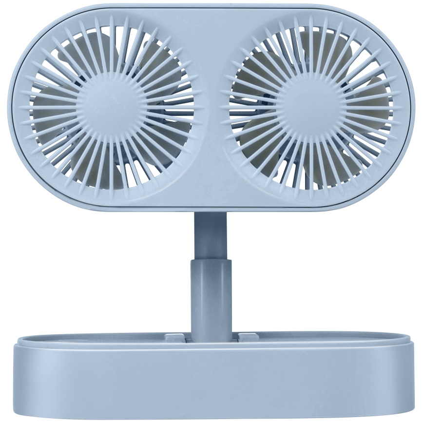 Nabíjací stolový ventilátor 3,7 V 1200 mAh modrý