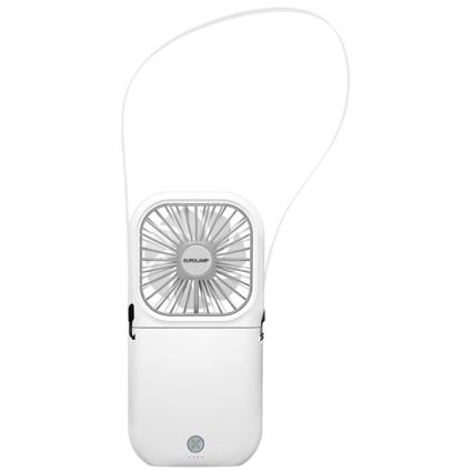 Nabíjací vreckový ventilátor 5W/5V 2500 mAh biely