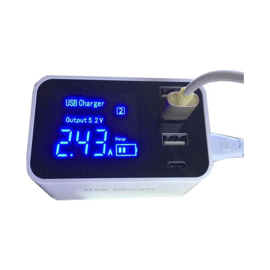Nabíjacia stanica 3xUSB A + 1xUSB C