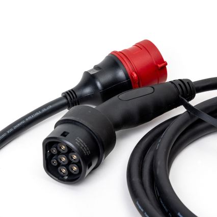 Nabíjacia stanica pre elektromobily s konektorom typu 2, 5 m, 22 kW, 32 A, IP54, Tuya