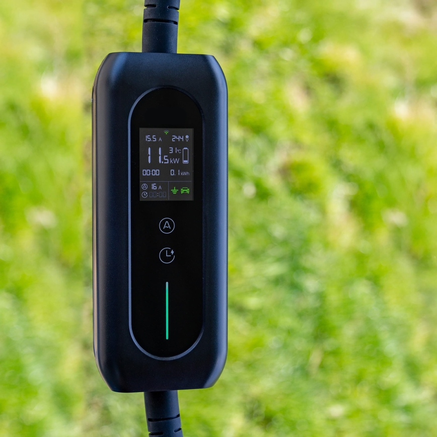 Nabíjacia stanica pre elektromobily s konektorom typu 2, 5 m, 22 kW, 32 A, IP54, Tuya