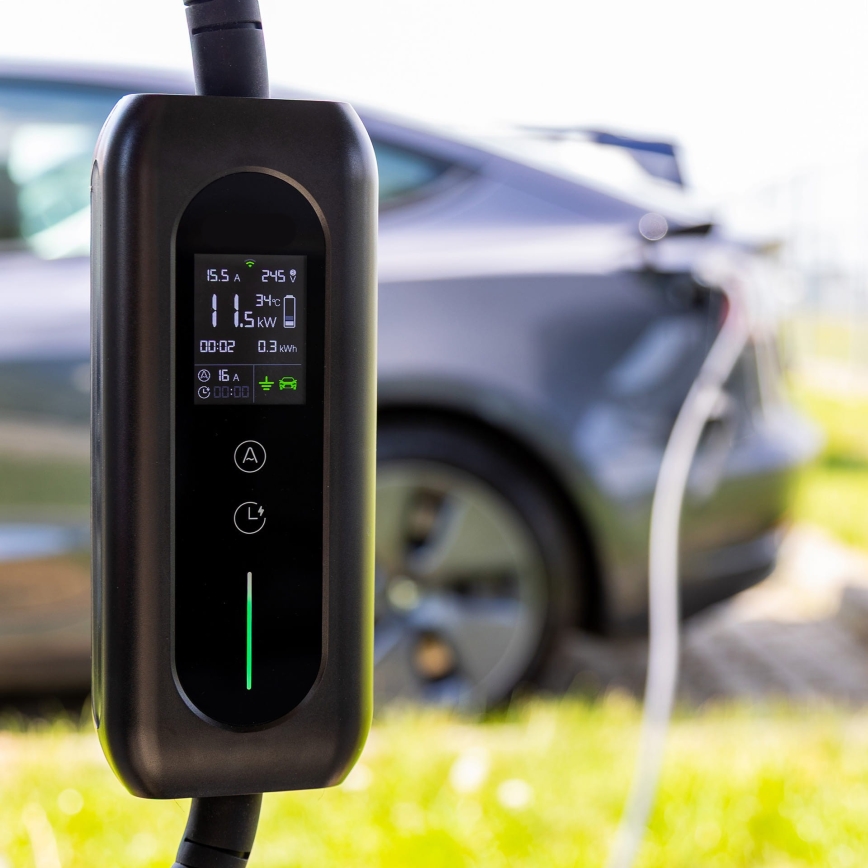 Nabíjacia stanica pre elektromobily s konektorom typu 2, 5 m, 22 kW, 32 A, IP54, Tuya