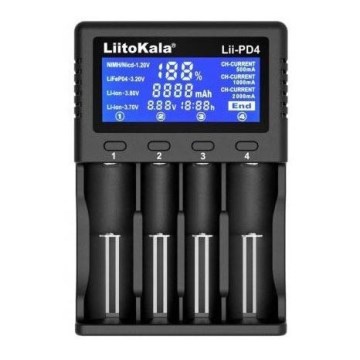 Nabíjačka batérií A/AA/AAA/18650/20700/26650/22650