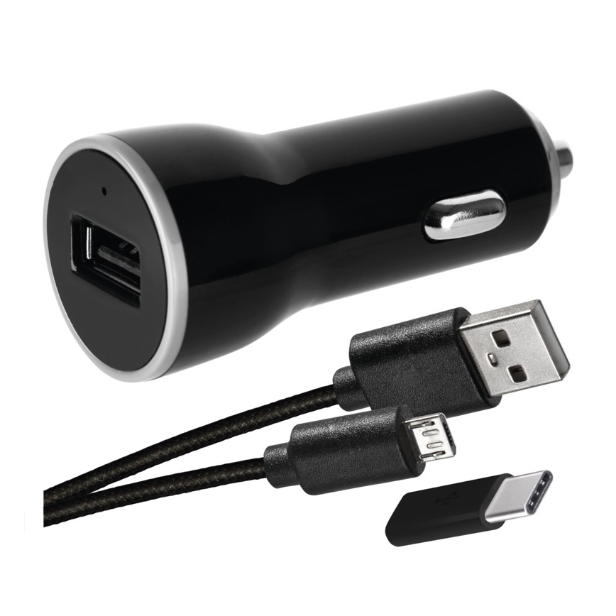 Nabíjačka do auta 2,1A + micro USB kabel
