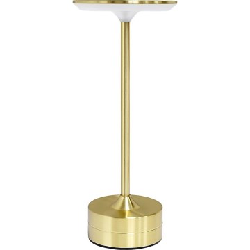 Nabíjateľná dotyková stolná LED lampa TAVOLO LED/2,5W/5V 2400 mAh 3000-6000K zlatá