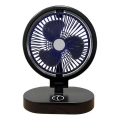 Nabíjateľný stolný ventilátor 5W/5V 1200 mAh čierny