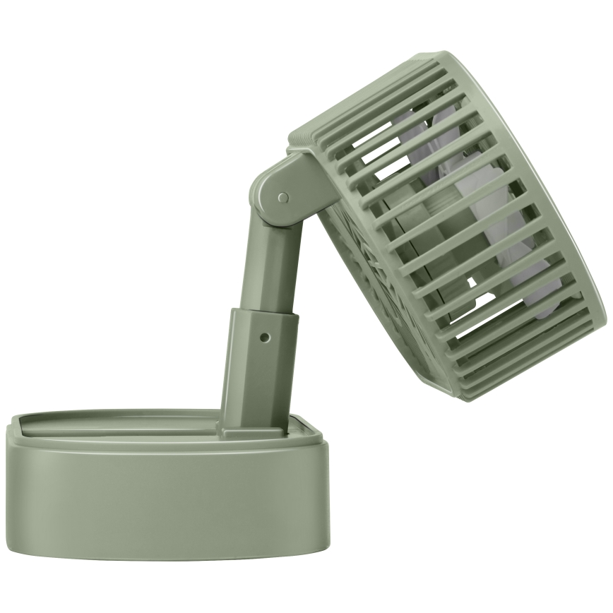 Nabíjateľný stolový ventilátor 3,7 V, 1200 mAh, zelený