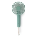 Nabíjateľný vreckový ventilátor 5W/5V 1200 mAh tyrkysový