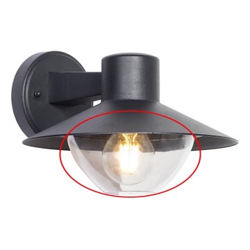 Náhradné číre sklo pre nástenné svietidlo, luster a lampu VEERLE E27