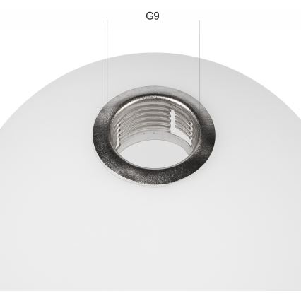 Náhradné sklo k lustru ASTRO G9 pr. 12 cm