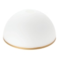 Náhradné sklo k lustru a stojacej lampe OLD LAMP E27 pr. 30 cm biela/zlatá