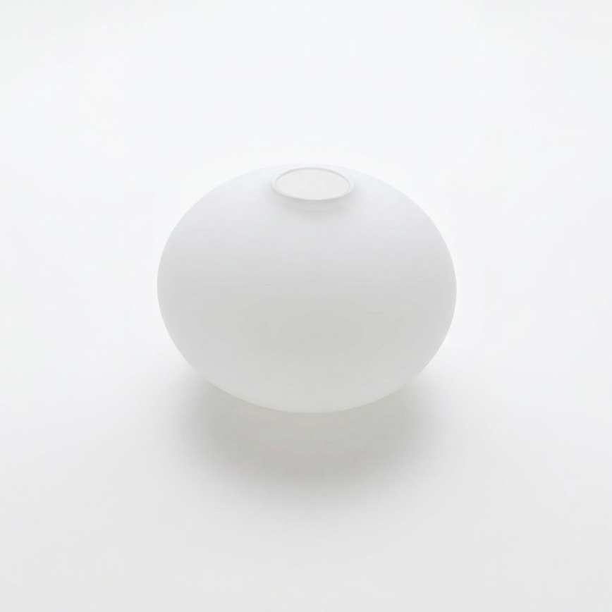 Náhradné sklo k lustru E14 pr. 15 cm biela