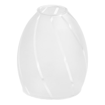 Náhradné sklo k lustru E14 pr. 9 cm biela