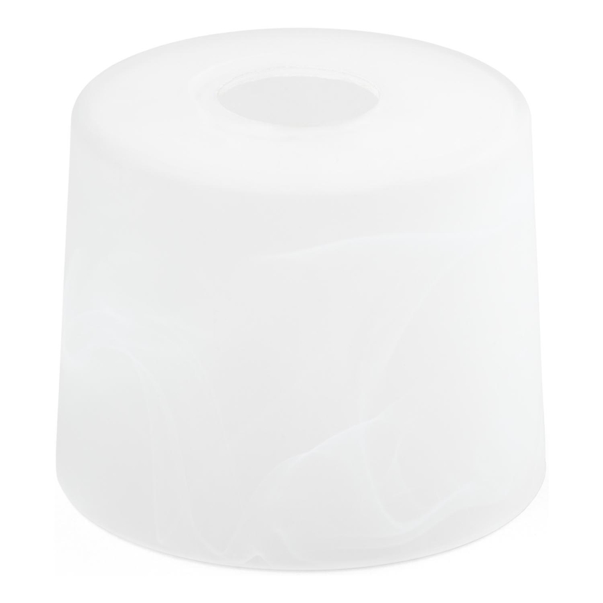 Náhradné sklo k lustru E27 pr. 13 cm biela