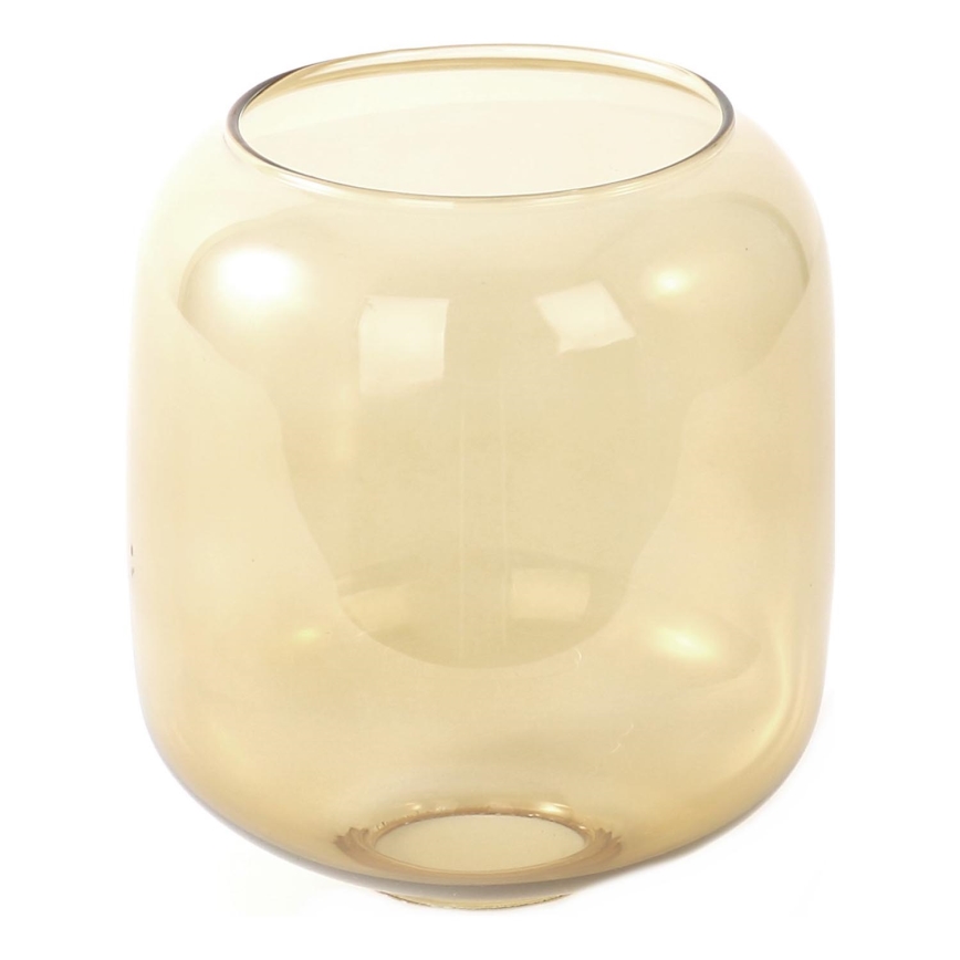 Náhradné sklo k lustru E27 pr. 14 cm dymovo-hnedé