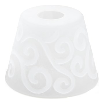 Náhradné sklo k lustru E27 pr. 15 cm biela