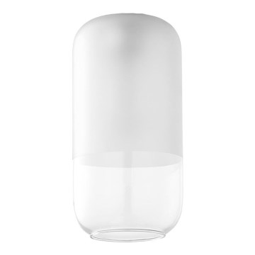 Náhradné sklo k lustru MARCO E27, priemer 14 cm, číre/biele