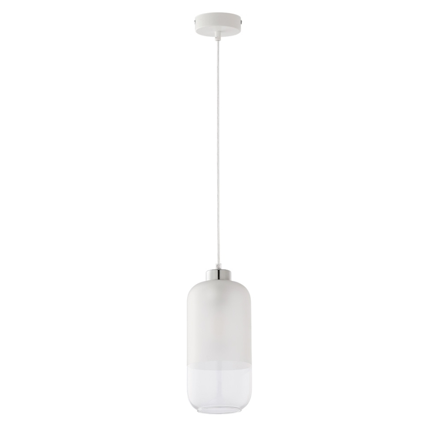 Náhradné sklo k lustru MARCO E27, priemer 14 cm, číre/biele