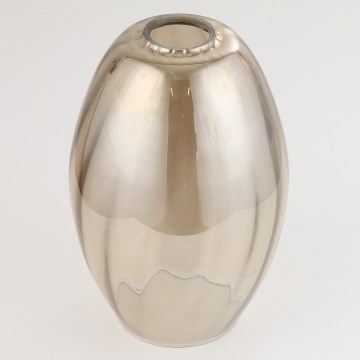 Náhradné sklo k lustru SEBO E27, priemer 17 cm, dymovo-béžové