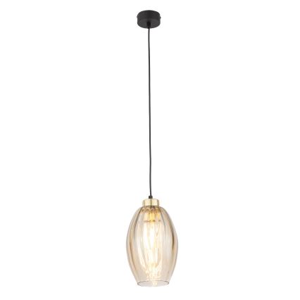 Náhradné sklo k lustru SEBO E27, priemer 17 cm, dymovo-béžové