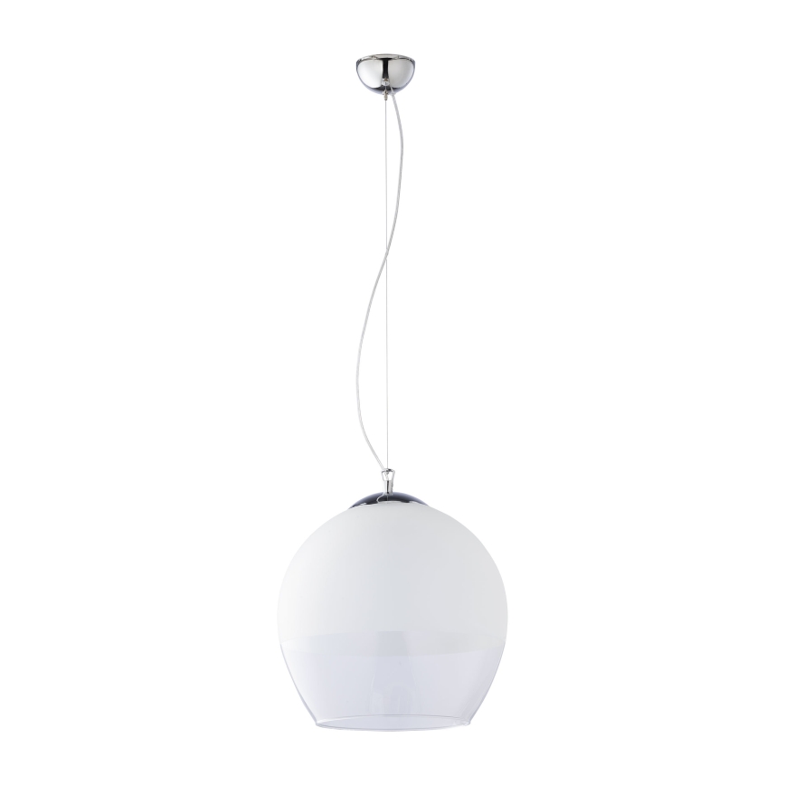 Náhradné sklo ku lustru KULA E27 priemer 38 cm biele/číre
