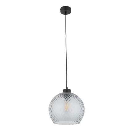 Náhradné sklo pre luster a nástenné svietidlo DEVON E27, priemer 25 cm, dymovo-sivé