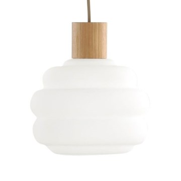 Náhradné sklo pre luster MELIA E27, pr. 20 cm, biele