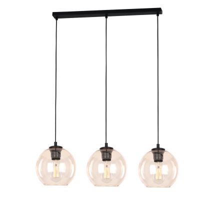 Náhradné sklo pre luster POBO E27, priemer 14 cm, dymová béžová