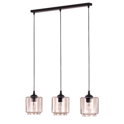 Náhradné sklo pre luster POBO E27, priemer 15 cm, dymovo-béžové
