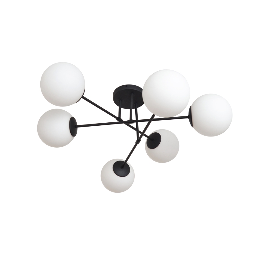 Náhradné sklo univerzálne MOON E27 pr. 16 cm biele
