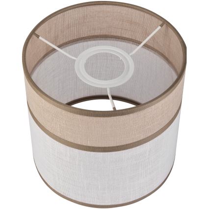 Náhradné tienidlo k lustru, stolnej lampe a nástennému svietidlu ANDREA E27 pr. 16 cm béžová/šedá