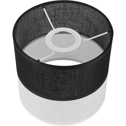 Náhradné tienidlo k lustru, nástennému svietidlu a stolnej lampe ANDREA E27 pr. 16 cm čierna/biela