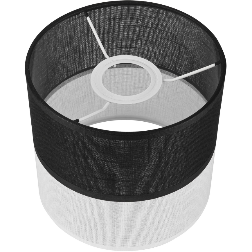 Náhradné tienidlo k lustru, nástennému svietidlu a stolnej lampe ANDREA E27 pr. 16 cm čierna/biela
