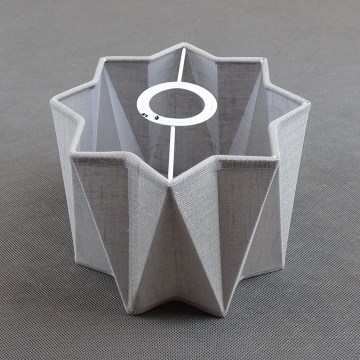 Náhradné tienidlo k nástennému svietidlu PIANO E27 pr. 19,5 cm sivé