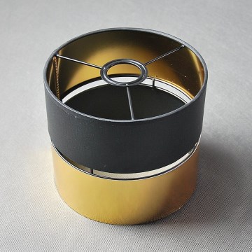 Náhradné tienidlo k stolnej lampe a nástennému svietidlu HILTON E27 čierna/zlatá