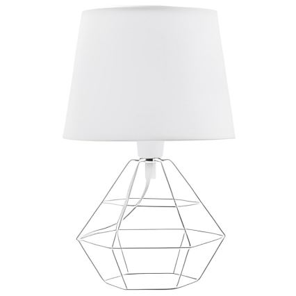 Náhradné tienidlo k stolnej lampe DIAMOND E27 17x20 cm biela