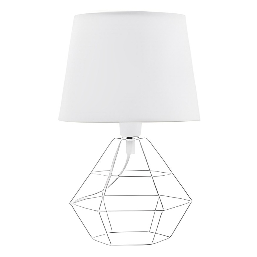 Náhradné tienidlo k stolnej lampe DIAMOND E27 17x20 cm biela