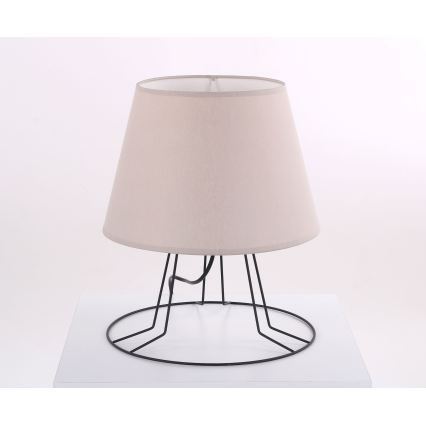 Náhradné tienidlo k stolnej lampe E27, priemer 30 cm, béžové