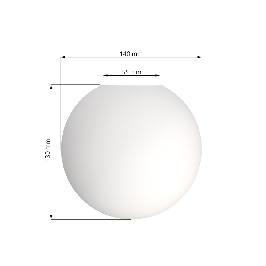 Náhradné tienidlo pre luster SOMA E14, priemer 14 cm, biele