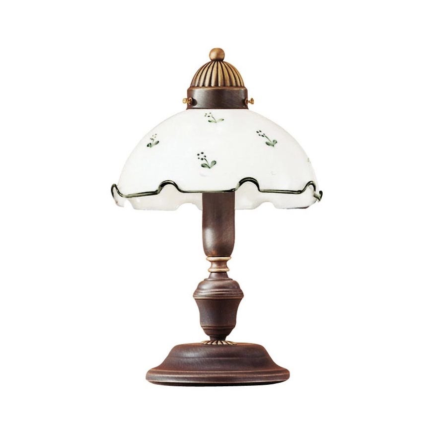 Náhradné univerzálne sklo NONNA, pätica E27, priemer 20 cm, biela/zelená