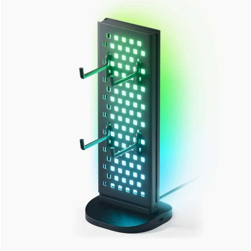 Nanoleaf - LED RGBIC Stmievateľná nabíjacia stolná stanice 5V 2700-6500K čierna