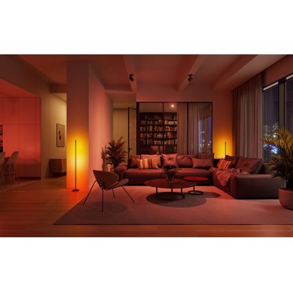 Nanoleaf - LED RGBW Stmievateľná stojaca lampa LED/22W/230V 2200-6500K Wi-Fi čierna