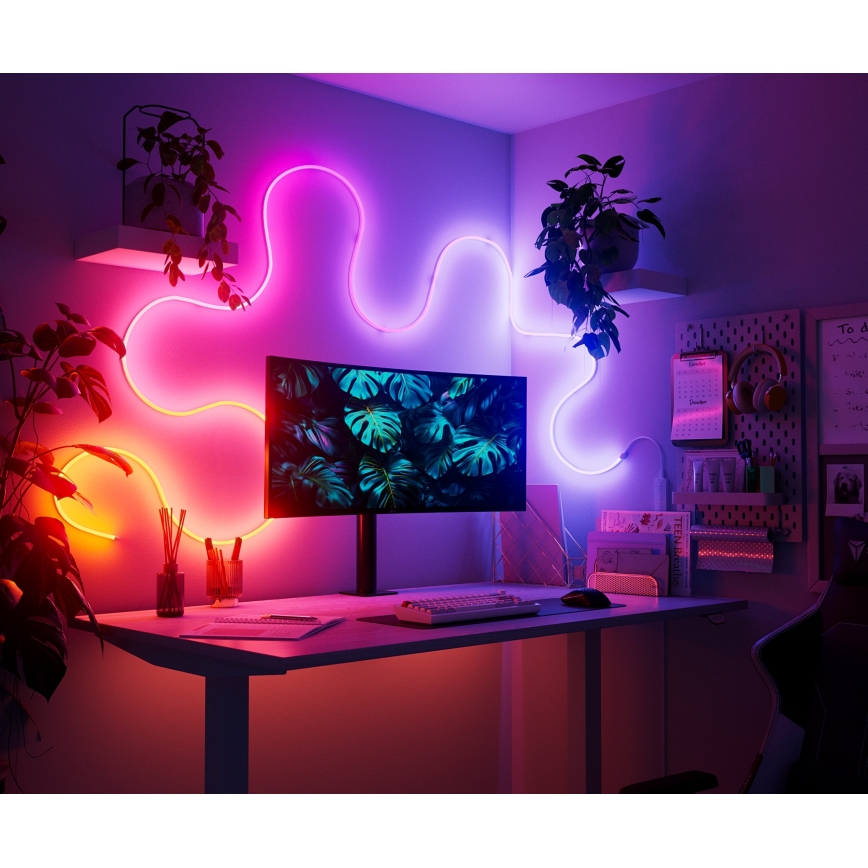 Nanoleaf - LED RGBIC Flexibilný pásik LED/230V 5m 2700-6500K Wi-Fi + diaľkové ovládanie