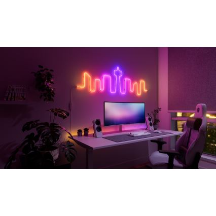 Nanoleaf - LED RGBIC Flexibilný pásik LED/230V 5m 2700-6500K Wi-Fi + diaľkové ovládanie