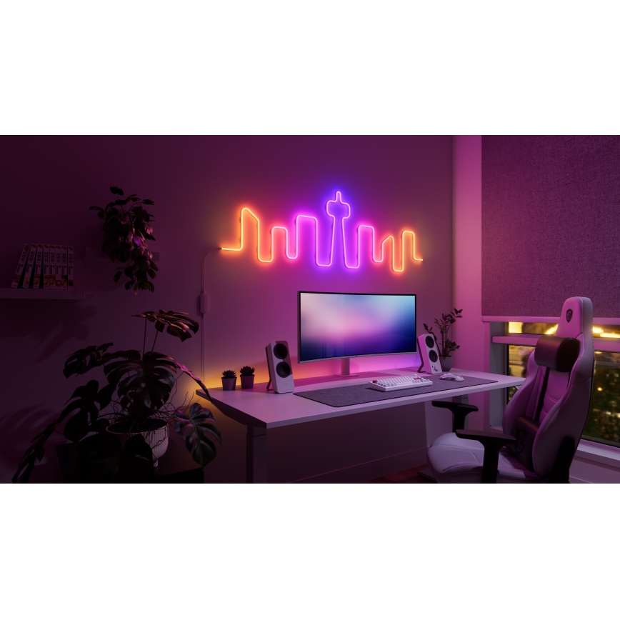 Nanoleaf - LED RGBIC Flexibilný pásik LED/230V 5m 2700-6500K Wi-Fi + diaľkové ovládanie