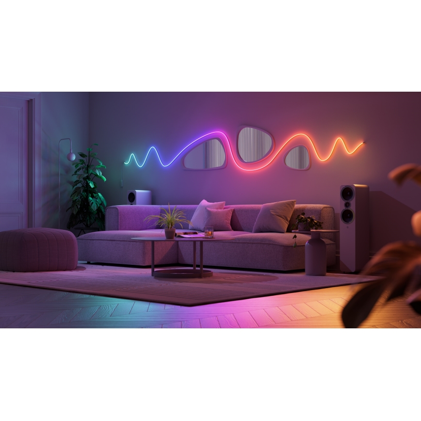 Nanoleaf - LED RGBIC Flexibilný pásik LED/230V 5m 2700-6500K Wi-Fi + diaľkové ovládanie